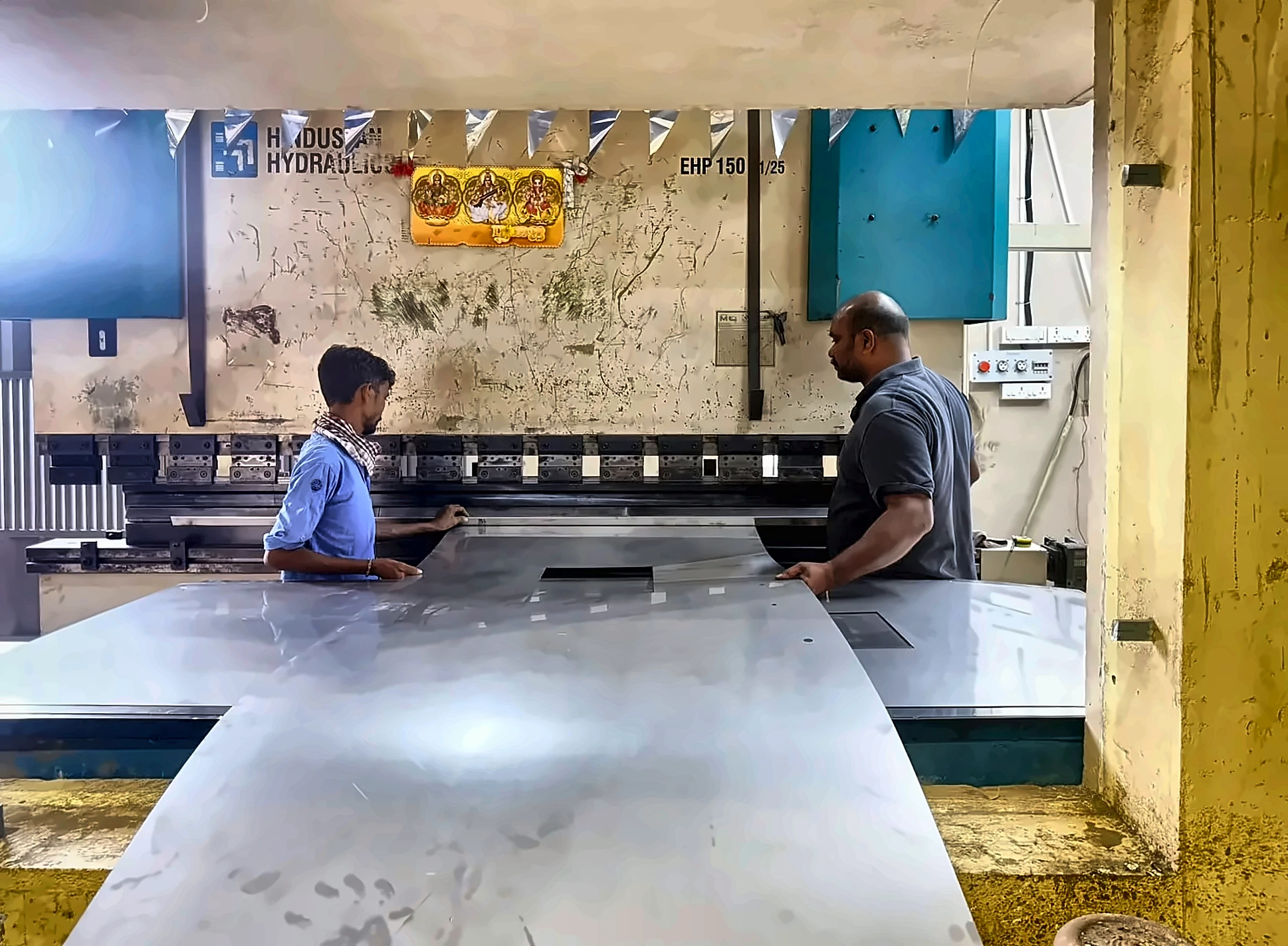 Handling a formed sheet